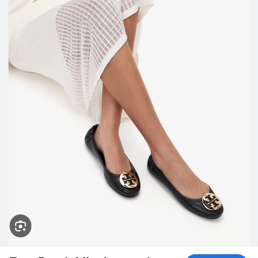 Tory Burch Black Ballet Flats